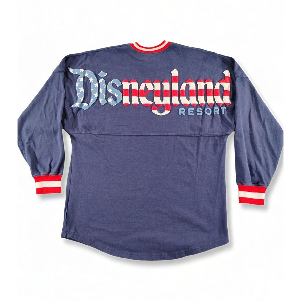 Disney Parks Americana Spirit Jersey S Cotton Patriotic Streetwear Minimalist
